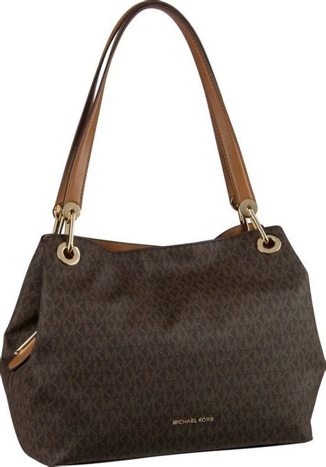 michael kors handtasche raven tote schwarz silber